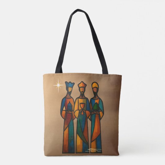 Abstract Three Wise Men Tote Bag (Achterkant)