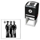 Abstract Three Wise Men Zelfinktende Stempel (In situ)