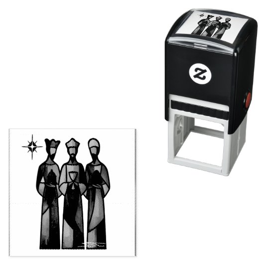 Abstract Three Wise Men Zelfinktende Stempel (In situ)