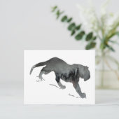 Abstract tijger silhouet briefkaart (Staand voorkant)