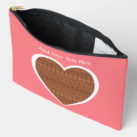 Abstract Tile Pattern Cosmetic Bag Etui (Open)