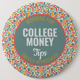 Abstract | Tips gewaardeerd | Studiegeld Ronde Button 6,0 Cm