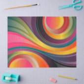 abstract tissuepapier met cirkelwerveling (Craft)