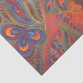 abstract tissuepapier op basis van pauw (Detail)