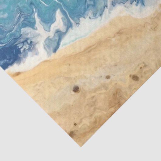 Abstract tissuepapier van het strand (Detail)