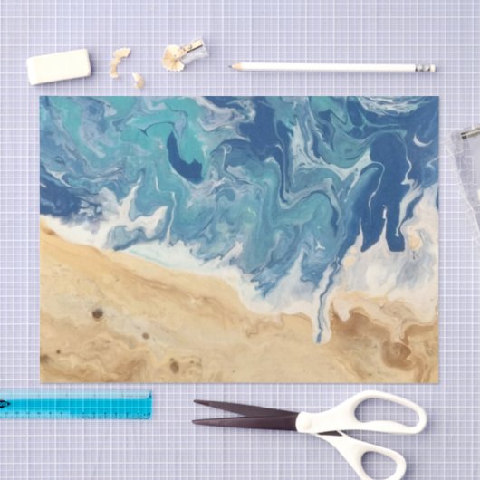 Abstract tissuepapier van het strand (Craft)