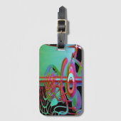 Abstract Togetherness Bagagelabel (Voorkant (verticaal))