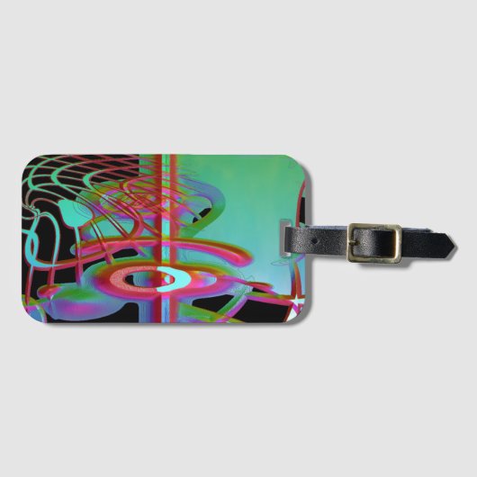 Abstract Togetherness Bagagelabel (Voorkant (horizontaal))