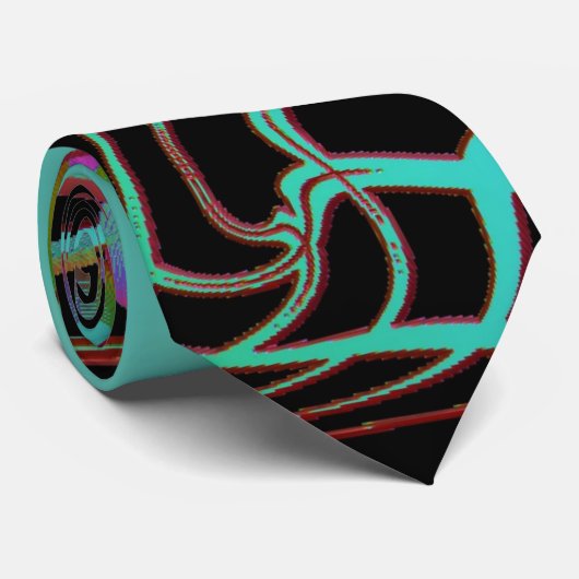 Abstract Togetherness Stropdas (Opgerold)