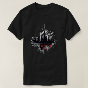 Abstract Tokyo Japan stadsgezicht T-shirt