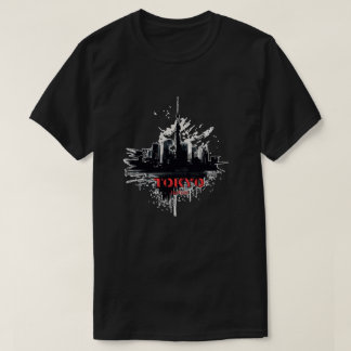 Abstract Tokyo Japan stadsgezicht T-shirt