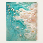 Abstract Topografisch Oceaan Kunst Planner (Achterkant)