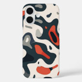 Abstract Topographic Map Design Phone Case (Achterkant)