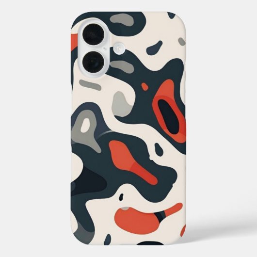 Abstract Topographic Map Design Phone Case (Achterkant)