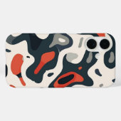 Abstract Topographic Map Design Phone Case (Achterkant (horizontaal))
