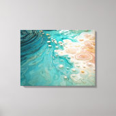Abstract Topographic Ocean Art Canvas Afdruk (Voorkant)
