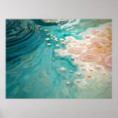 Abstract Topographic Ocean Art Poster (Voorkant)