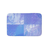 Abstract Tossed Turquoise en Paars Badmat (Voorkant)