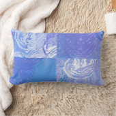 Abstract Tossed Turquoise en Paars Kussen (Deken)