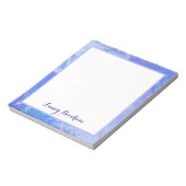 Abstract Tossed Turquoise en Paars Notitieblok (Linkerzijde)