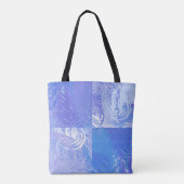 Abstract Tossed Turquoise en Paars Tote Bag (Achterkant)