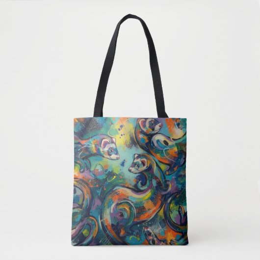 Abstract tote bag (Voorkant)