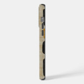 Abstract Totem Harmonie – Krachtige Culturele Fusi iPhone Hoesje (Linkerkant)
