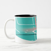 Abstract Traction Mug Tweekleurige Koffiemok (Links)