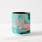 Abstract Traction Mug Tweekleurige Koffiemok (Center)