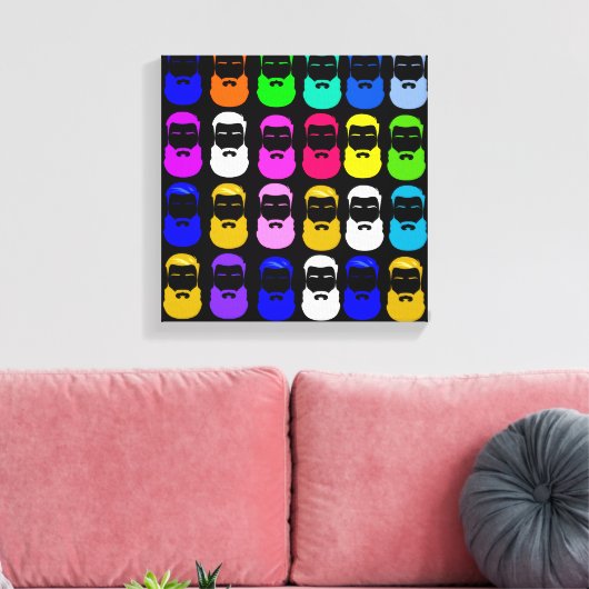 Abstract trapsgewijze doek canvas afdruk (Insitu (Woonkamer))