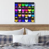 Abstract trapsgewijze doek canvas afdruk (Insitu (Slaapkamer))