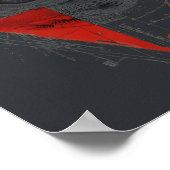 Abstract Trash Polka Oog Poster (Hoek)