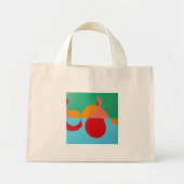 Abstract Treble Clef Tiny Tote Mini Tote Bag (Voorkant)