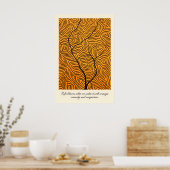 Abstract Tree Line Art Print Inspirational Growth (Keuken)