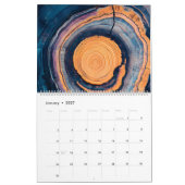 Abstract Tree Ring 2026 Calendar Kalender (Jan 2027)