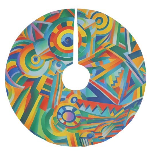 Abstract Tree Skirt Kerstboom Rok (Voorkant)