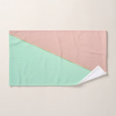 Abstract trendy blush roze mint collectie bad handdoek (Handdoek)