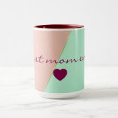 Abstract trendy blush roze mint collectie mok (Midden)