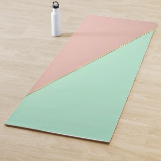 Abstract trendy blush roze mint collectie yogamat