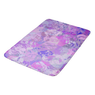 Abstract Trendy Camo Pink Paars Blue Badmat