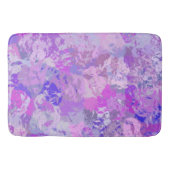 Abstract Trendy Camo Pink Paars Blue Badmat (Voorkant)