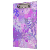 Abstract Trendy Camo Pink Paars Blue Klembord (Links)