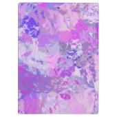 Abstract Trendy Camo Pink Paars Blue Klembord (Achterkant)