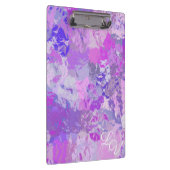 Abstract Trendy Camo Pink Paars Blue Klembord (Rechts)