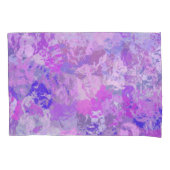 Abstract Trendy Camo Pink Paars Blue Kussensloop (Voorkant-Links)