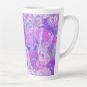 Abstract Trendy Camo Pink Paars Blue Latte Mok (Rechts)