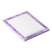 Abstract Trendy Camo Pink Paars Blue Notitieblok (Schuin)