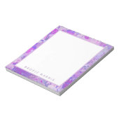 Abstract Trendy Camo Pink Paars Blue Notitieblok (Linkerzijde)