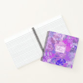 Abstract Trendy Camo Pink Paars Blue Notitieboek (Binnen)