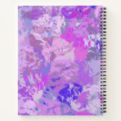 Abstract Trendy Camo Pink Paars Blue Notitieboek (Achterkant)